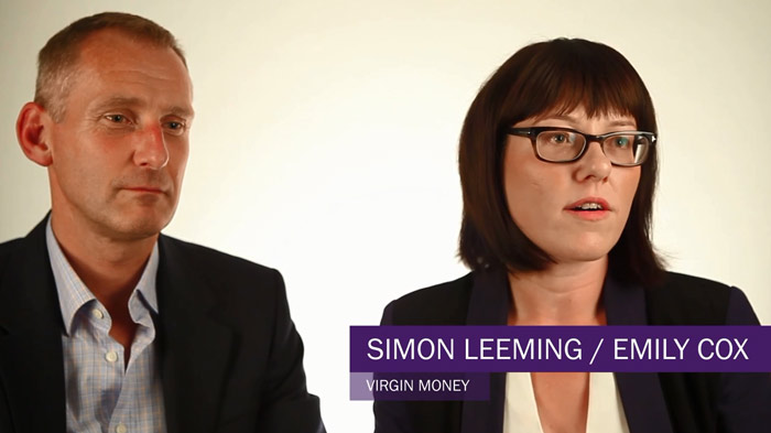 Simon Leeming and Emily Cox, Virgin Money