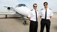 Two male pilots