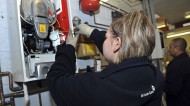 A British Gas apprentice