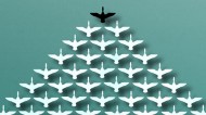 Leadership - flying swans