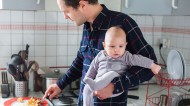 Enhanced shared parental pay could drive up the number of fathers taking leave. REX/Burger/Phanie