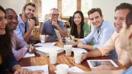 42% of employees felt their peers were the biggest influence on employee engagement levels. Photo: Monkey Business Images/REX Shutterstock