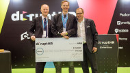 Arctic Shores managing director Robert Newry collects top prize at disruptHR