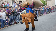 The Tetbury woolsack race, held every year on the spring bank holiday Monday. REX/Shutterstock