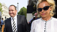 Sports Direct founder Mike Ashley and wife Linda arrive to give evidence last month. Photo: Ben Cawthra/REX/Shutterstock