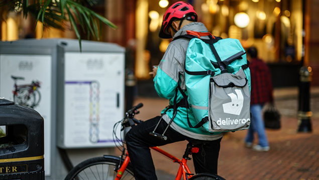 uber eats biker