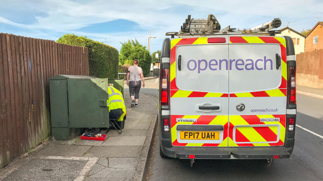 OpenReach contratado en una subasta de 5.300 para velocidades de banda ancha más altas