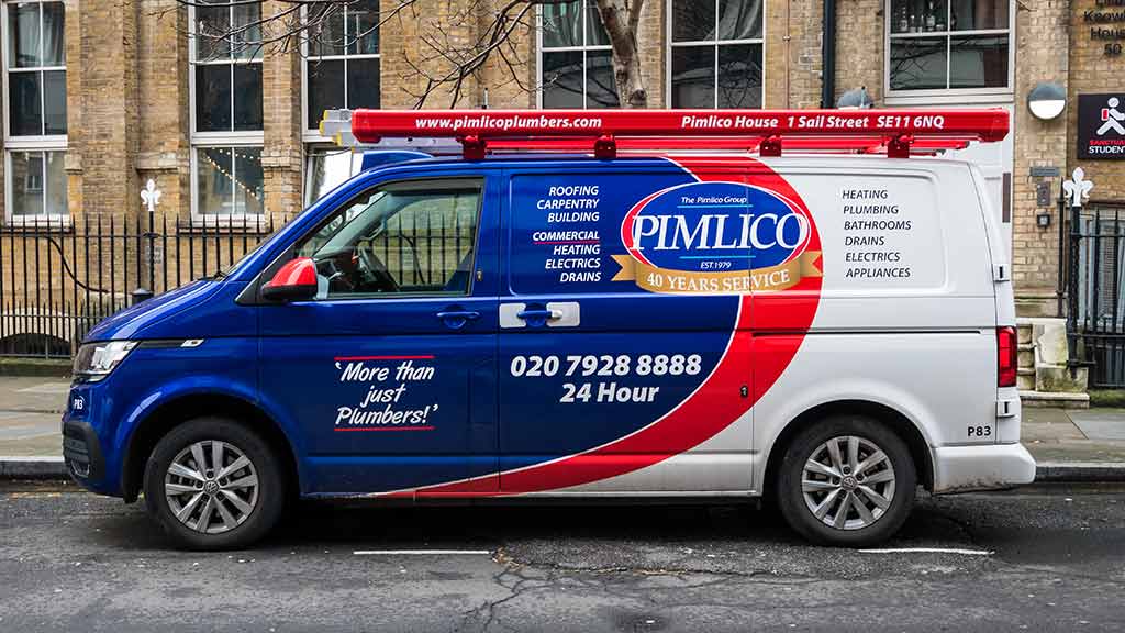 Pimlico Plumbers van