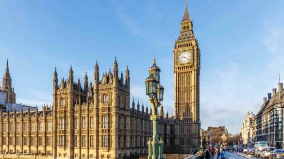 Houses of Parliament and Big Ben P&O Ferries boss questioned by MPs