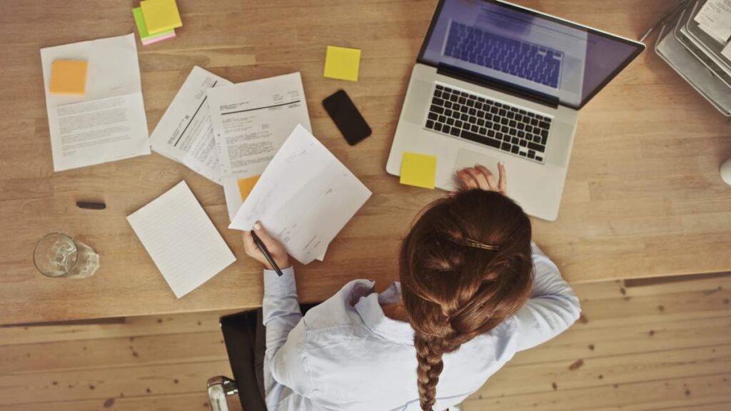 Woman working