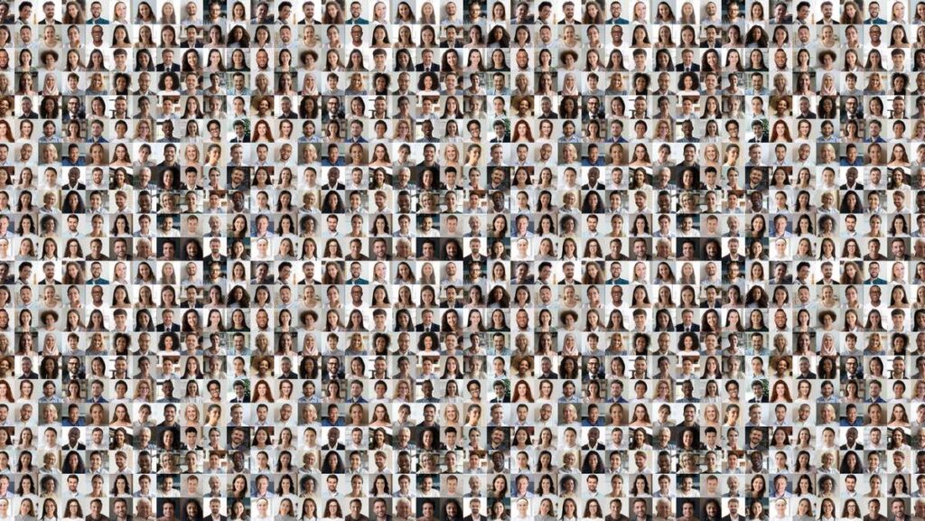 Sea of faces