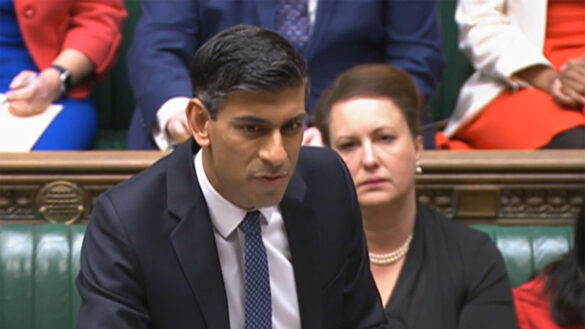 Rishi Sunak at prime ministers questions on 7 December 2022