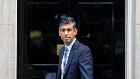 Prime minister Rishi Sunak outside 10 Downing Street