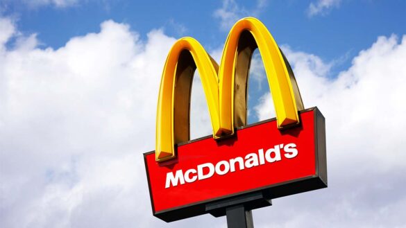 A McDonald's sign
