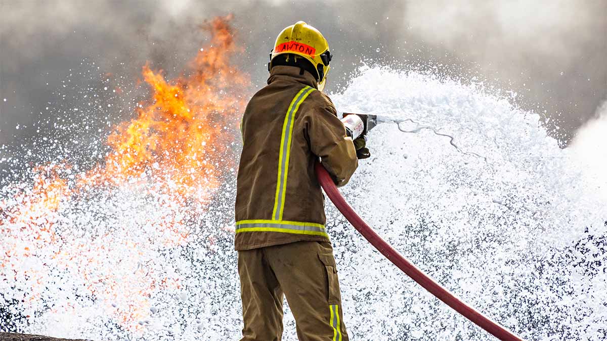 Firefighters regularly exposed to ‘forever’ chemicals in foam, warns HSE