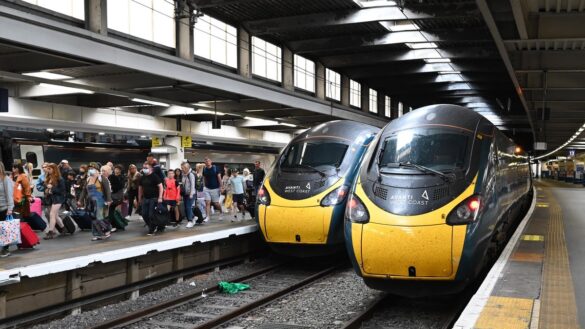 Trains on the west coast line
