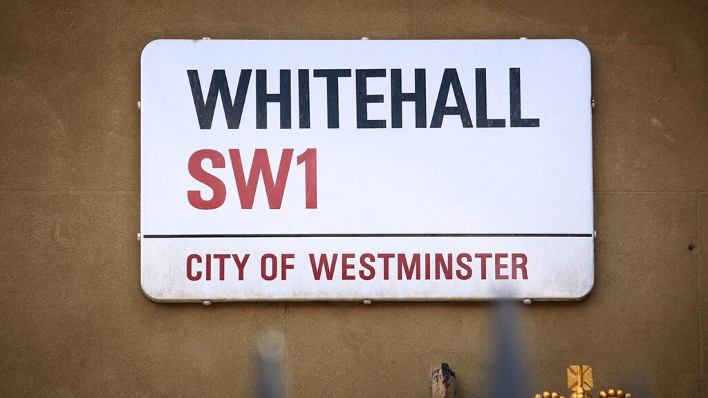 civil service racist bias whitehall sign