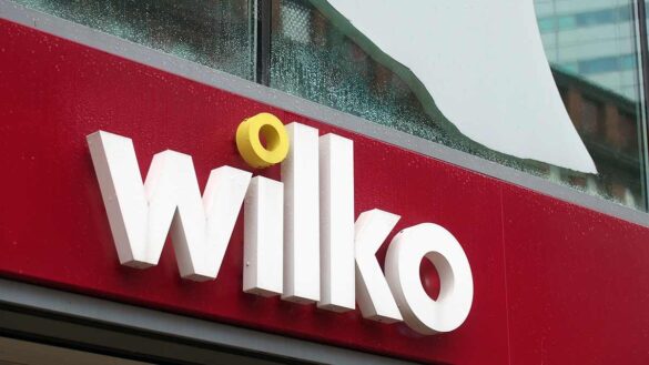 Wilko administration: A close-up image of a Wilko sign
