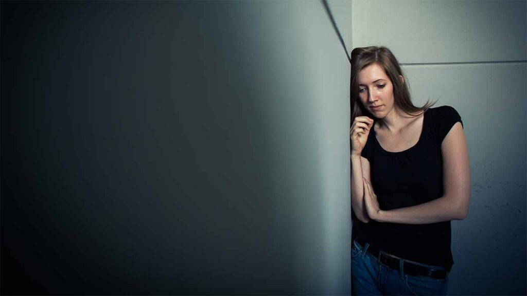 A woman with severe mental illness