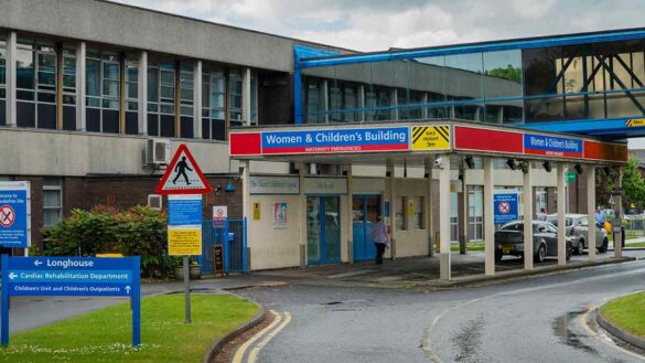 Countess of Chester Hospital faces corporate manslaughter investigation. Photo shows the Women and Children's Unit