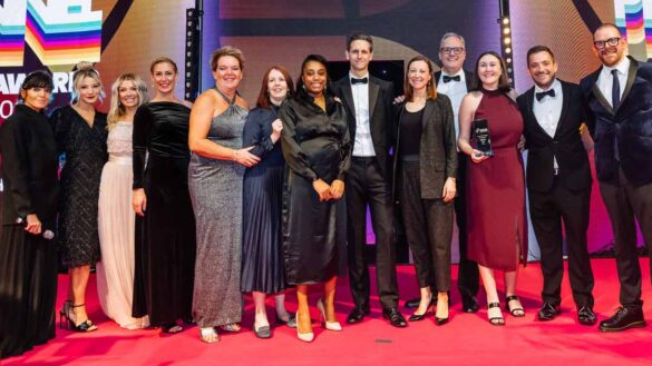 The inaugural Hybrid Working Award goes to HSBC UK at the Personnel Today Awards 2023. Photo: Leo Johnson