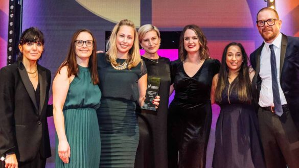Meet & Engage are crowned 2023 HR Tech Provider of the Year at the Personnel Today Awards. Photo: Leo Johnson
