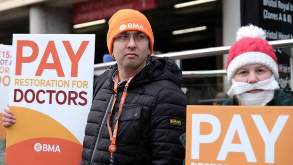 Junior doctors on the picket line