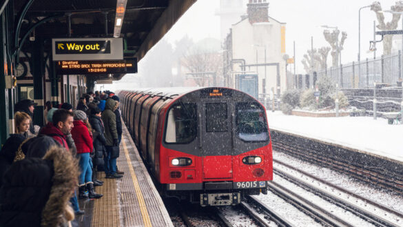 tube in snow