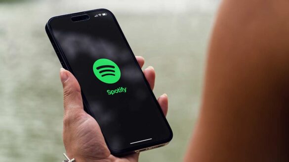 Spotify app on a smartphone
