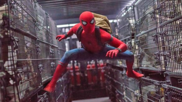 Tom Holland in Spider-Man film still