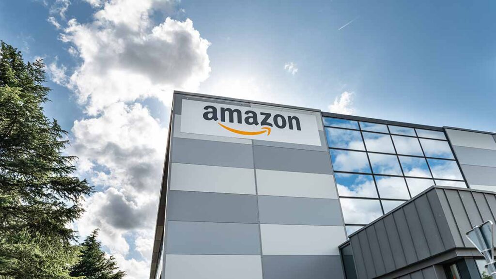 An Amazon warehouse in France