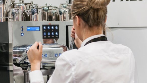 female barista