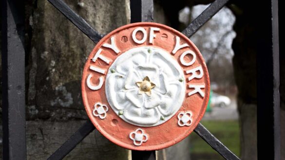 City of York emblem on a gate