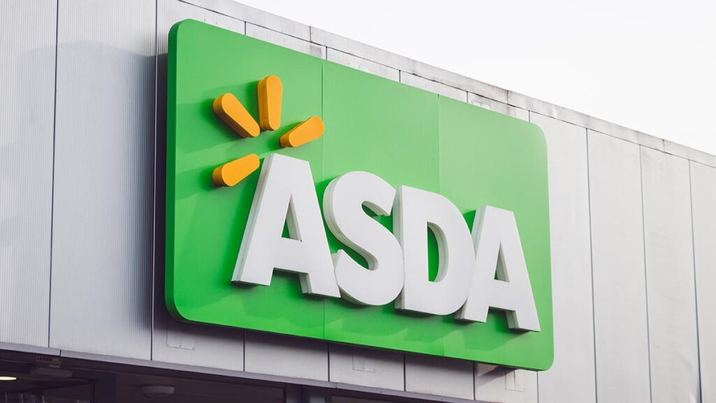 Asda sign on a supermarket