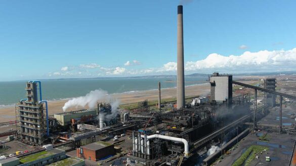 Tata Steel's coke oven in Port Talbot