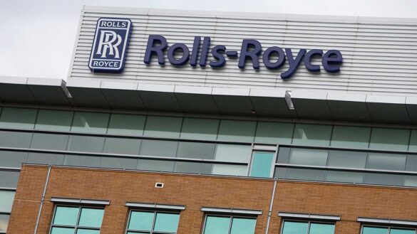 Rolls-Royce sign on an office building
