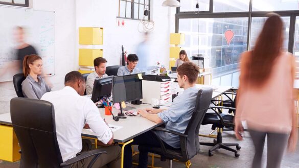 Workers in an office