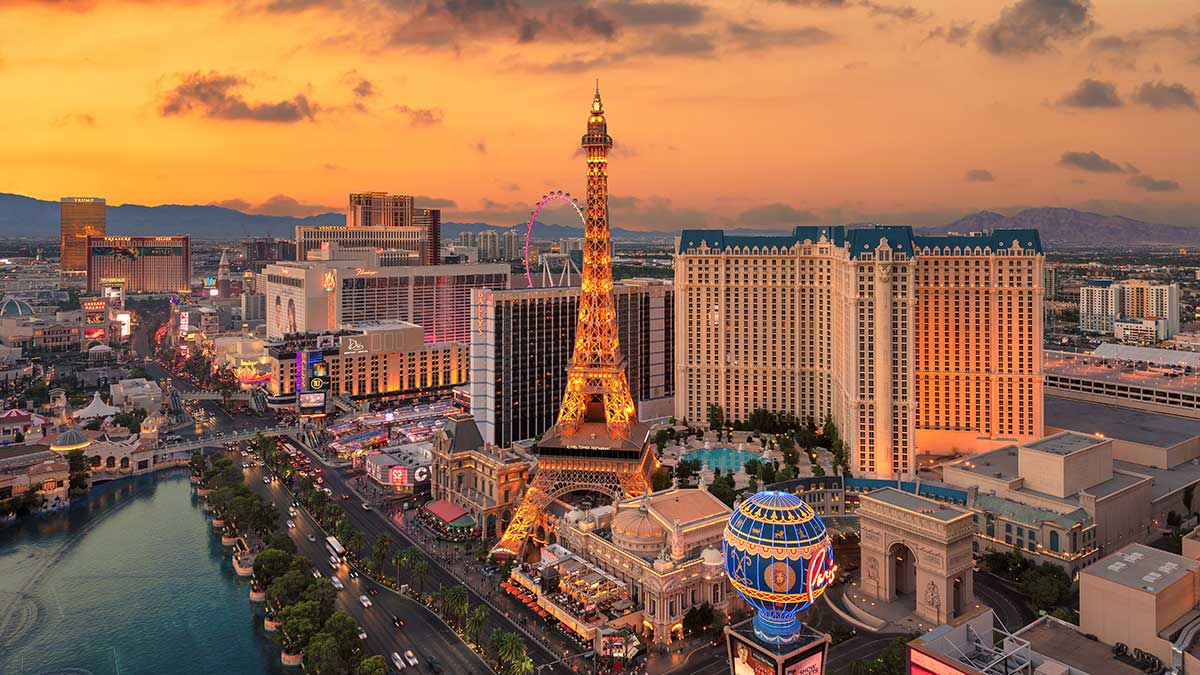 The Las Vegas skyline