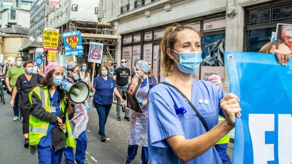 NHS nurses on strike over pay