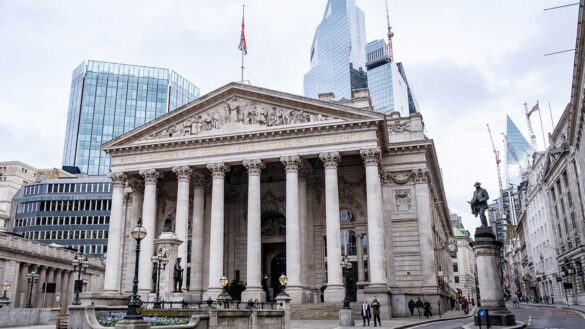 The Bank of England building in London