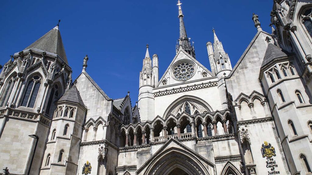 Libert argues that the EHRC's consultation period is unlawful. Photo shows the Royal Courts of Justice in London