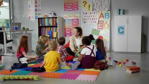 labour childcare places