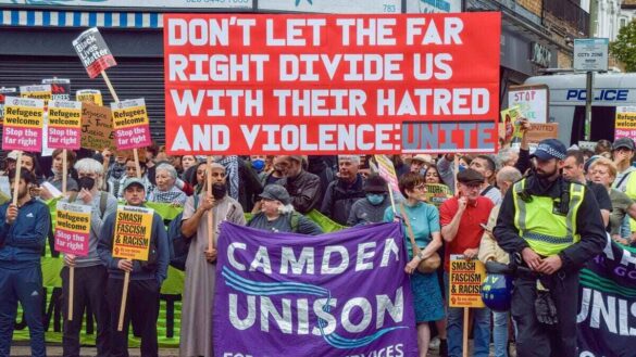 Counter protest in London August 2024
