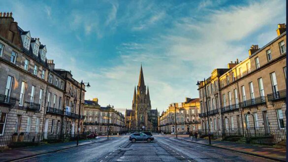Unfair dismissal murder charge: Image shows Melvile Street in Edinburgh, home to the Employment Tribunal