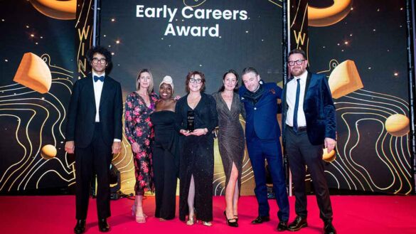 The team from National Grid receive their Early Careers Award at the Personnel Today Awards 2024