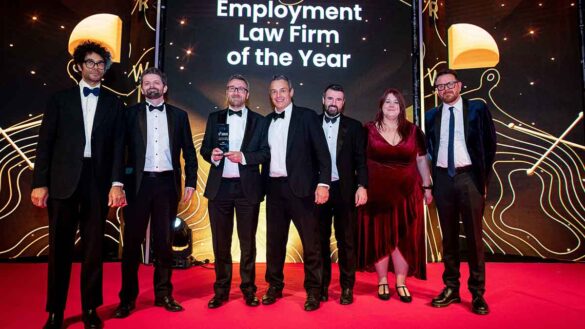 Shakespeare Martineau receiving their Employment Law Firm of the Year trophy at the 2024 Personnel Today Awards
