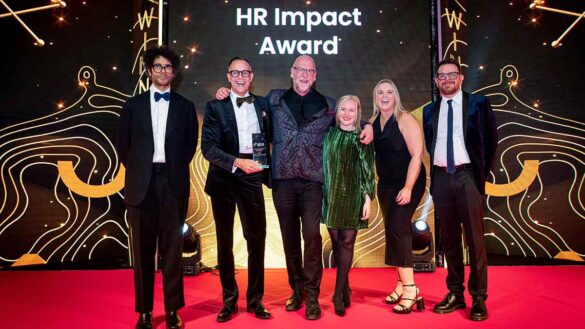 Next and The TCM Group receiving the HR Impact Award at the 2024 Personnel Today Awards