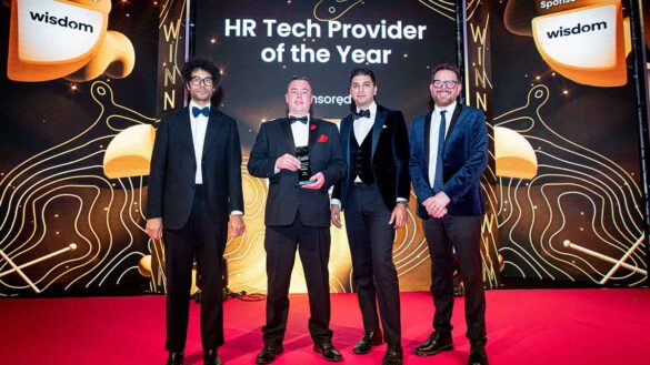 The HR Tech Provider of the Year is collected on behalf of Meet & Engage at the Personnel Today Awards 2024