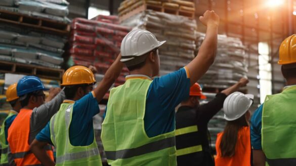 construction hard hat workers agency