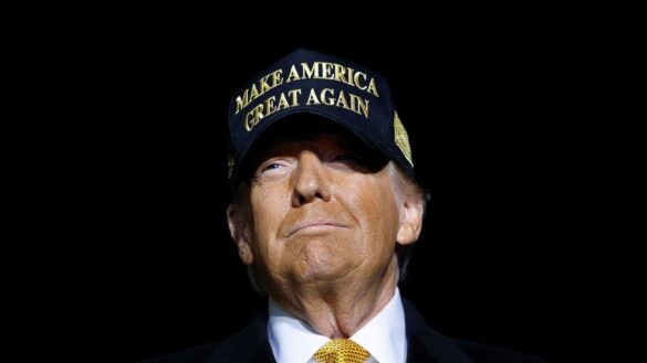 Trump in cap